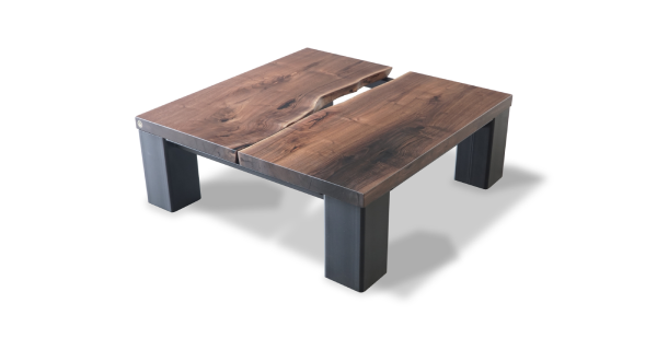 1240 Custom Walnut Coffee Table 40" x 40"