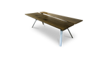 Ebonized Maple/Sycamore Open River Table 96" x 45"