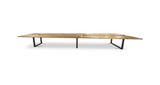 1181 Walnut Wedge Shape Conference Table 216" x 72"