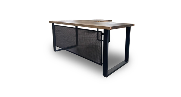 Bronze Grade Ebonized Maple Desk with Modesty 72" x 30"