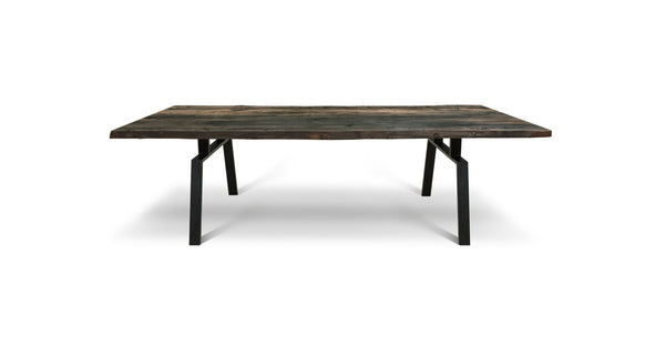 1137 Ebonized Maple Live Edge Table 96" x 44"