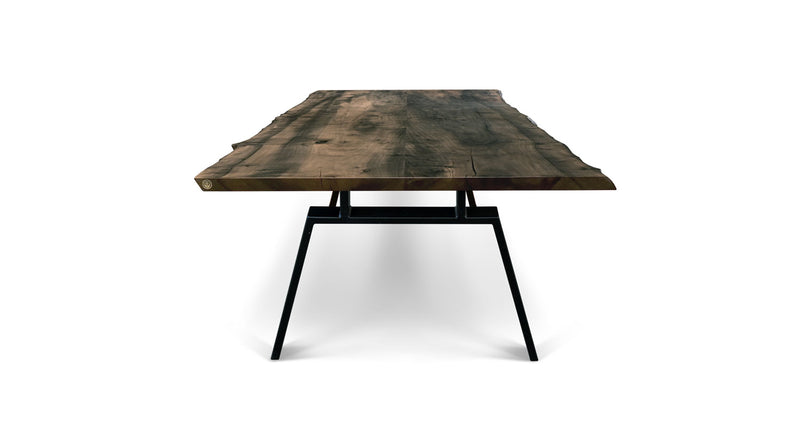1137 Ebonized Maple Live Edge Table 96" x 44"
