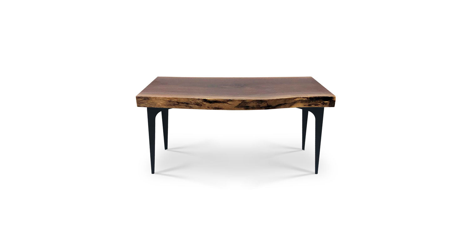 Custom Live Edge Wood Rectangle Coffee Table – Created Hardwood