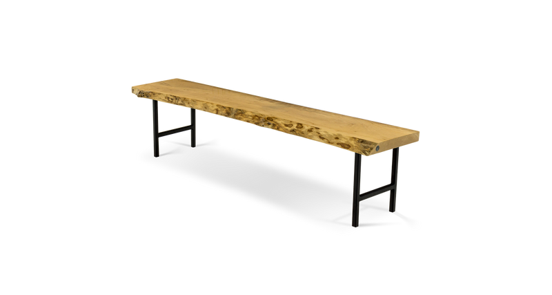 Custom Live Edge Bench