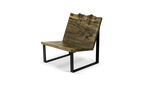 1178 Ebonized Maple Live Edge Lounge Chair