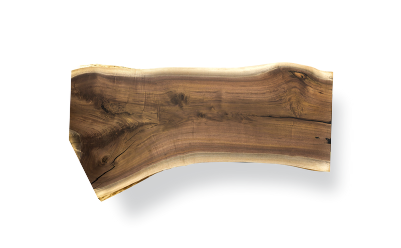 Floating walnut desk deals