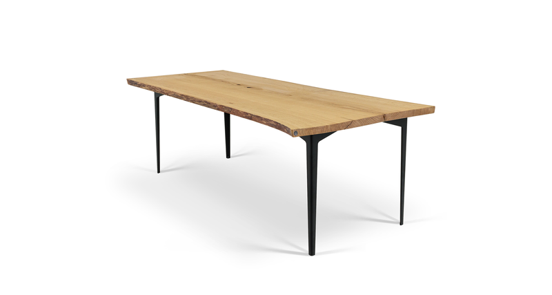 1018 Oak Live Edge Dining Table 84" x 43"