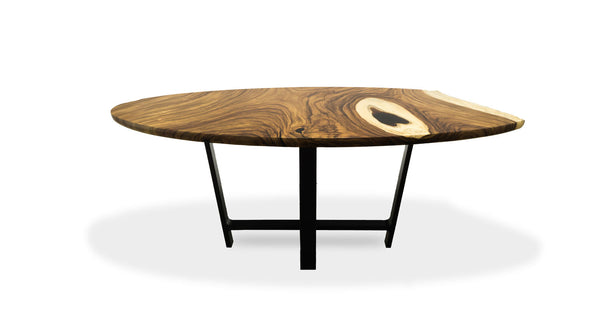 1165 Guanacaste Straight Edge Oval Dining Table 78” x 38”