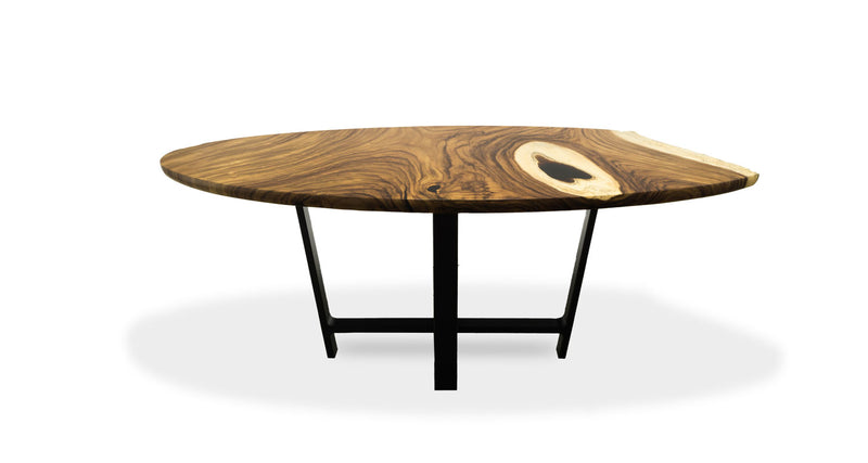 1165 Guanacaste Straight Edge Oval Dining Table 78” x 38”