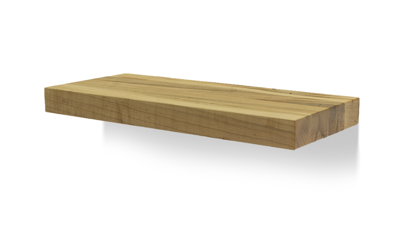 Maple Straight Edge Floating Shelf – Created Hardwood