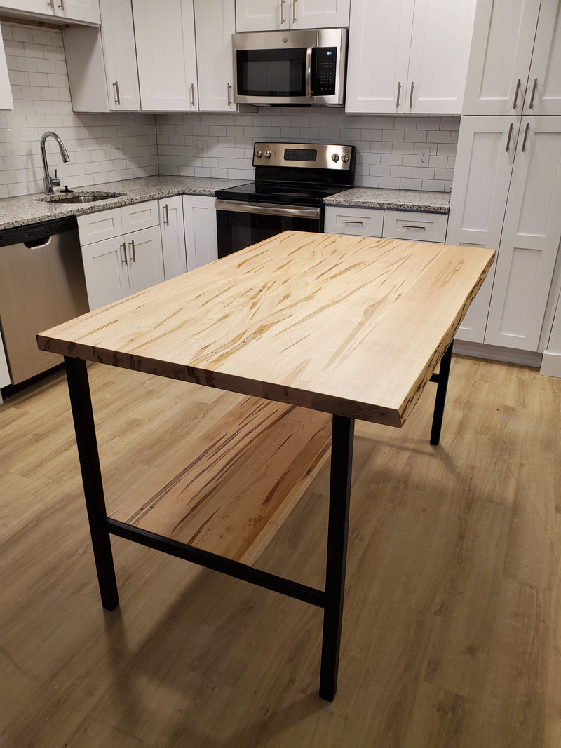 1050 Maple Live Edge Kitchen Island