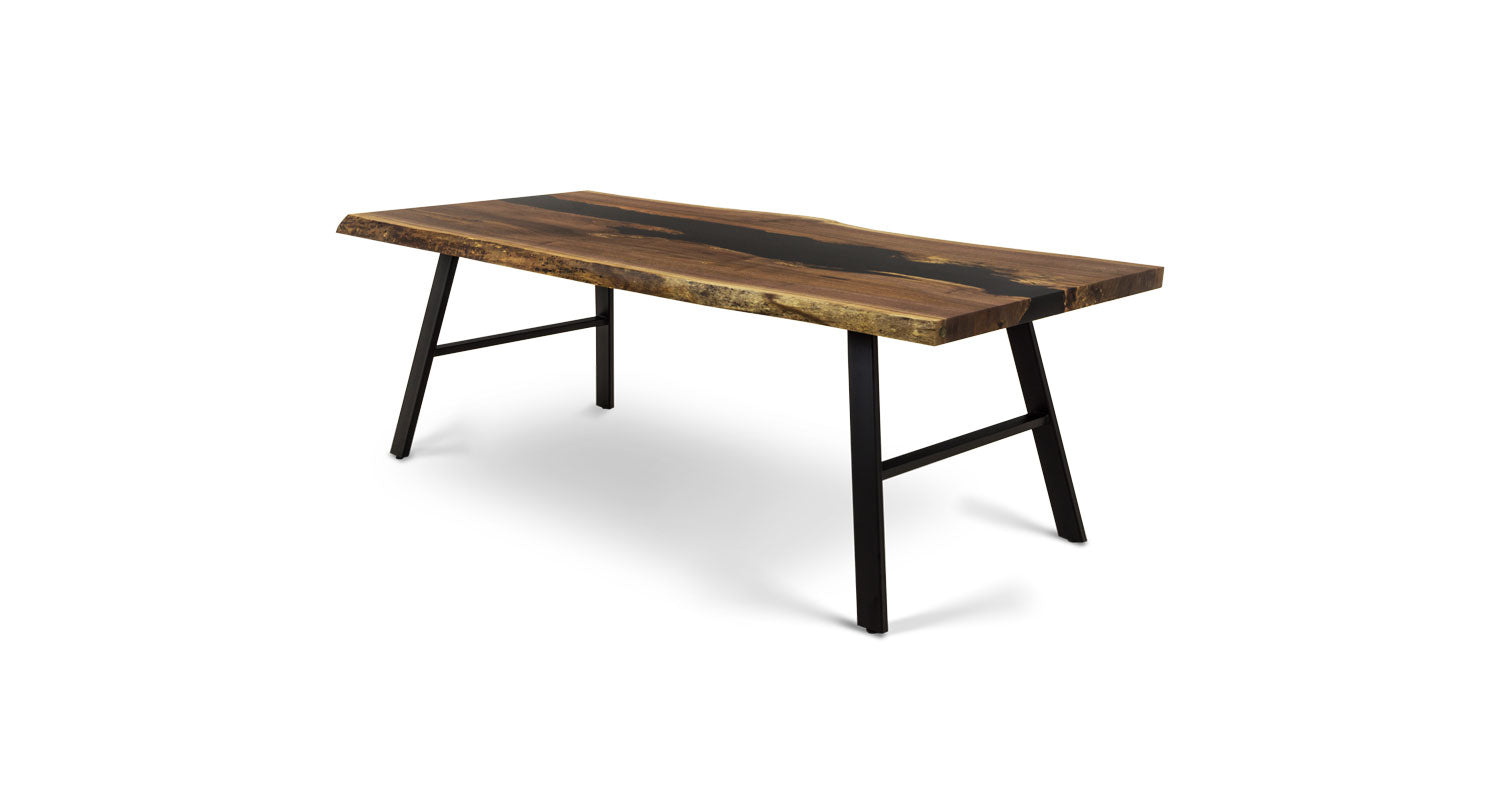1153 Walnut Live Edge River Table 90