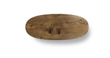 1168 Stained Oak Straight Edge Oval Table 96" x 40"