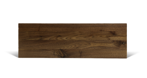 Walnut Straight Edge Floating Shelf