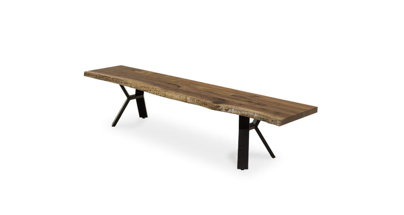 1128 Walnut Live Edge Bench 84" x 16"