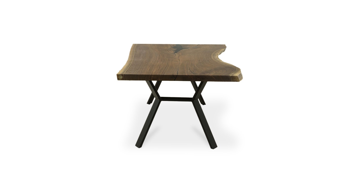 1147 Walnut Live Edge Table 96" x 40" Created Hardwood