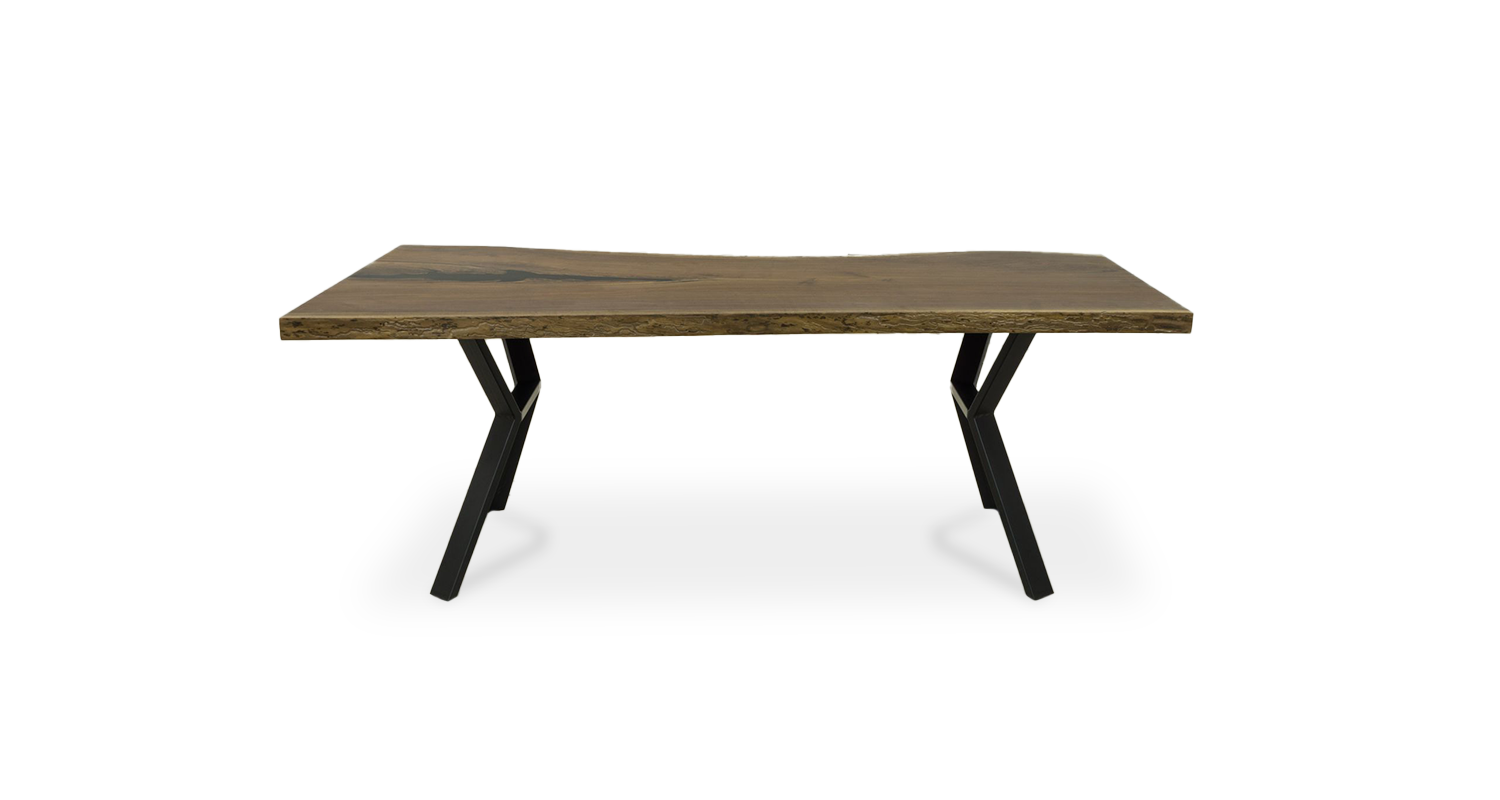 1147 Walnut Live Edge Table 96" x 40" Created Hardwood