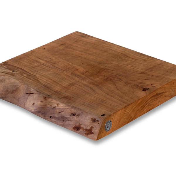 Large Single Live Edge Wood Cutting Board, Cherry – The Little House Shop