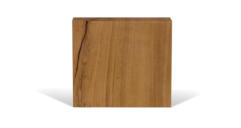 Natural hand crafted solid cherry live edge wood cutting board