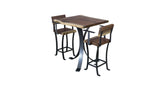 1064 Walnut Live Edge Bistro Set 36" x 34"