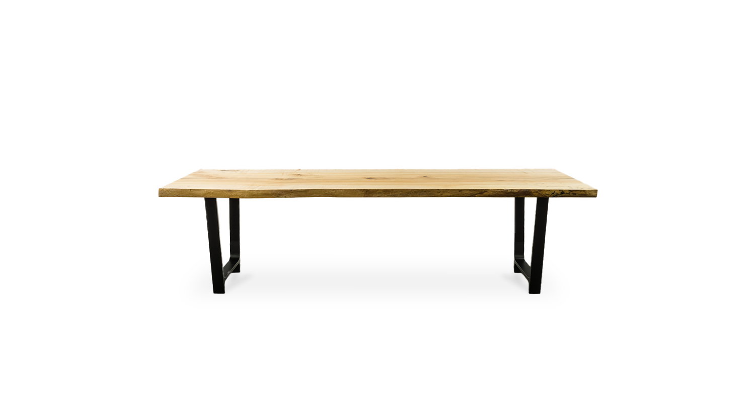 1142 Maple Live Edge Table 108" x 36" Created Hardwood