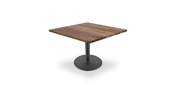 1004 Walnut Square Table with Cast Iron Base