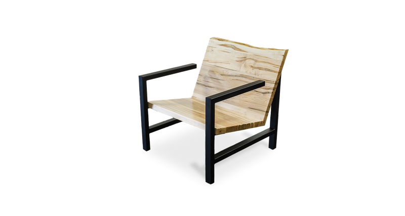 1161 Maple Live Edge Lounge Chair 30" x 24"