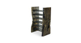 635 Silver Grade Live Edge Ebonized Maple 36-Bottle Wine Rack