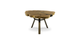 1010 Walnut Live Edge Round Table 49-60" D