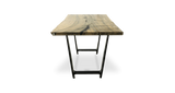 1065 Ebonized Maple Live Edge Counter Table 72" x 38"