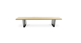 1130 Ash Straight Edge Bench 84" x 14"
