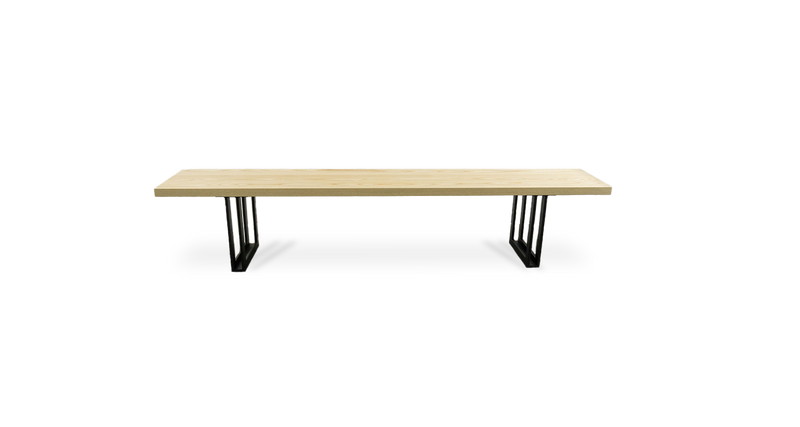 1130 Ash Straight Edge Bench 84" x 14"