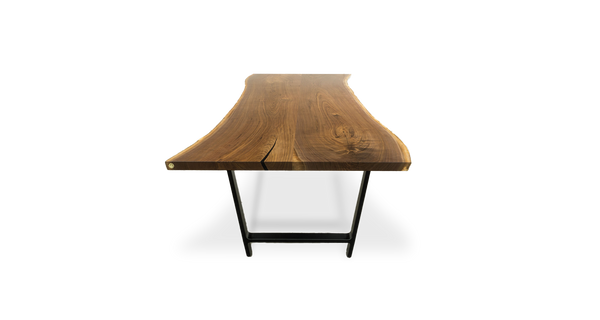 1036 Walnut Live Edge Conference Table 120" x 46"