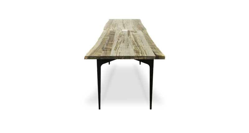 1020 Ebonized Maple Live Edge Conference Table 168" x 38"