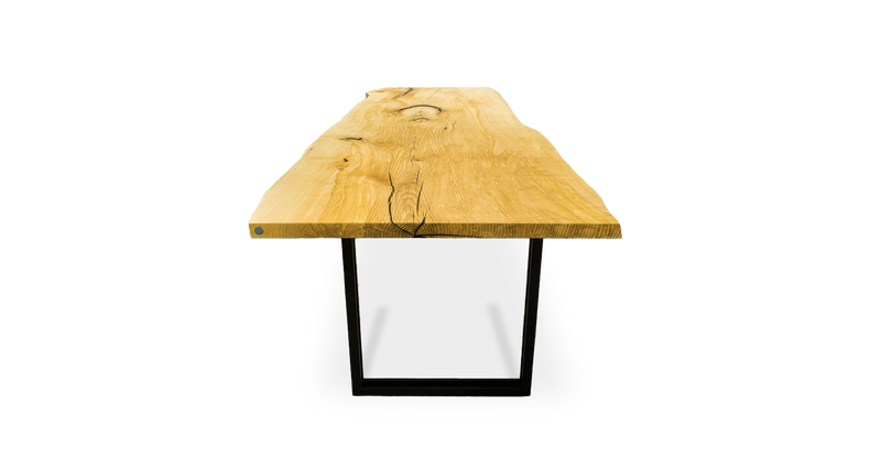 1017 Ash Live Edge Table 120 x 40"