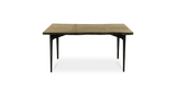 1140 Ebonized Maple Live Edge Table 60" x 36"