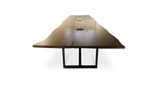 1033 Stained Oak Live Edge Conference Table 264" x 56"