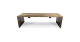 1019 Walnut Straight Edge Waterfall Table 96" x 36"