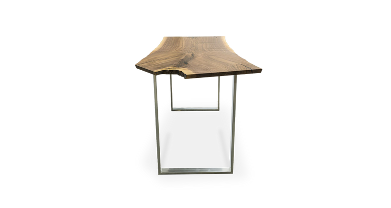 1061 Walnut Live Edge Bar Height Table 87" x 38"