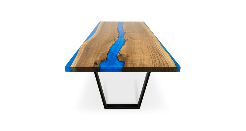 1152 Walnut Straight Edge River Table 96" x 41"