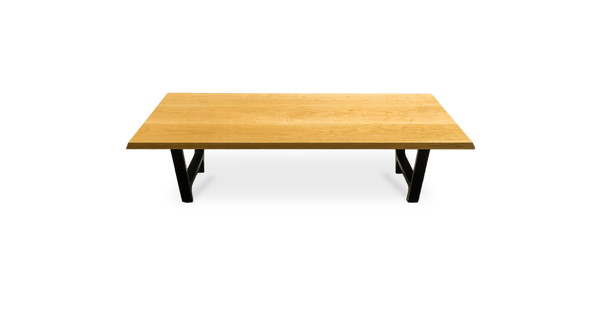 1073 Oak Inverted Edge Coffee Table 60" x 30"