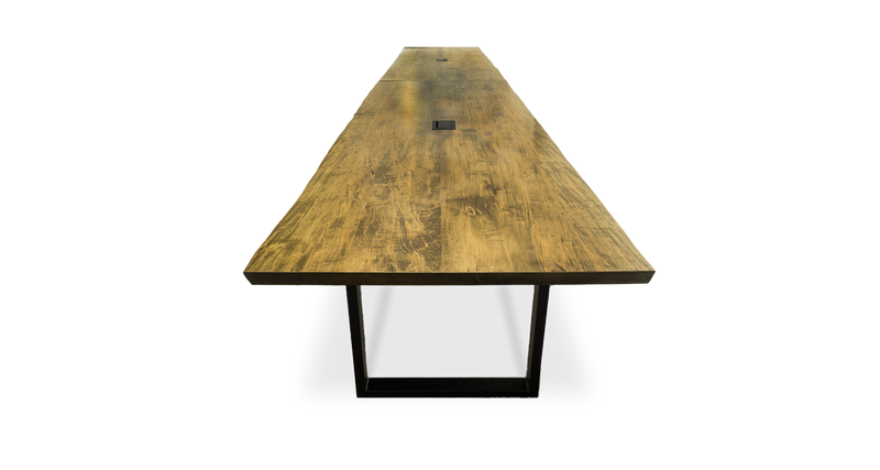 1022 Stained Maple Straight Edge Conference Table 264" x 46"