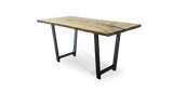 1065 Ebonized Maple Live Edge Counter Table 72" x 38"