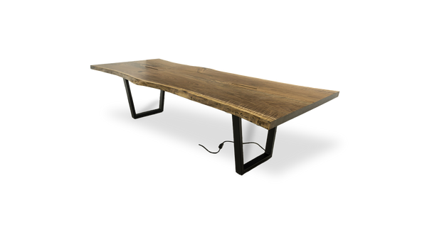 1037 Walnut Live Edge Conference Table 120" x 45"