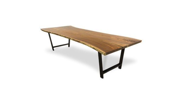 1036 Walnut Live Edge Conference Table 120" x 46"