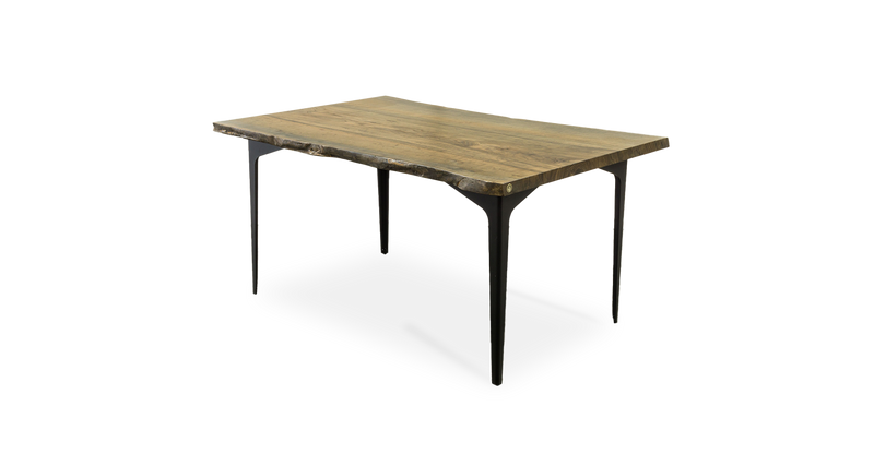 1140 Ebonized Maple Live Edge Table 60" x 36"