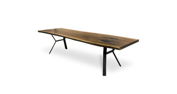 1035 Walnut Live Edge Conference Table 120" x 40"