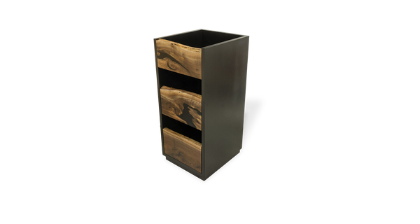 1169 Walnut Live Edge Storage Cabinet 40" x 20" D