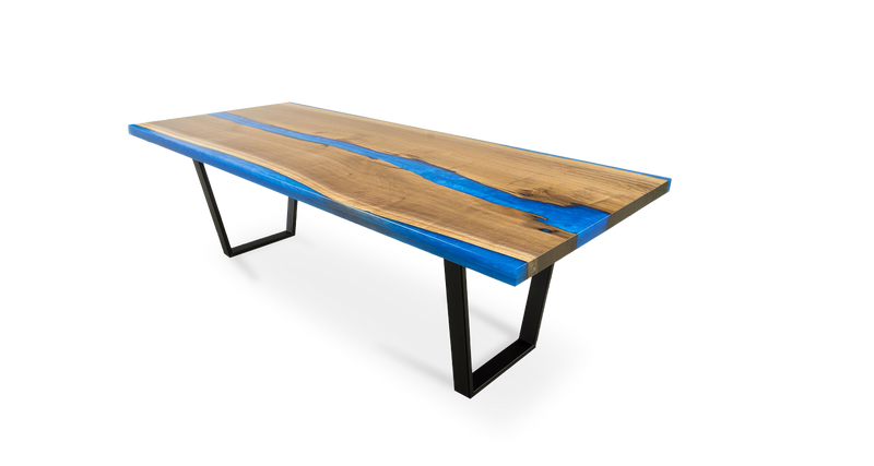 1152 Walnut Straight Edge River Table 96" x 41"