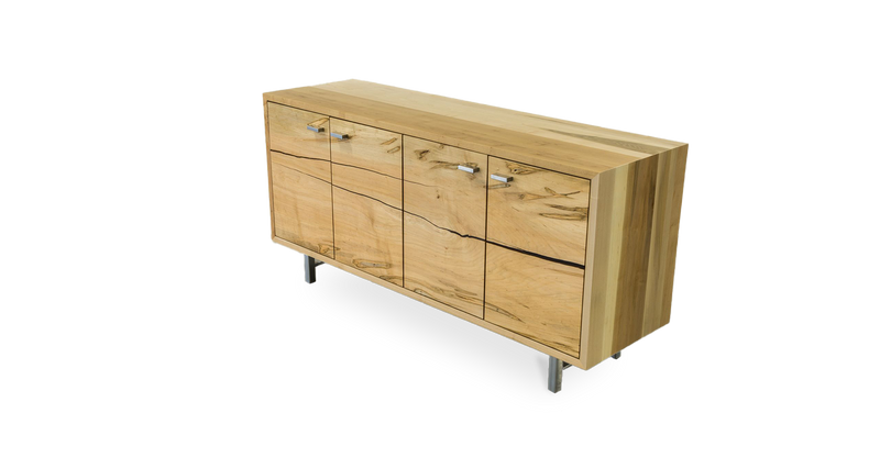 1111 Maple Straight Edge Solid Face Credenza 60" x 18"